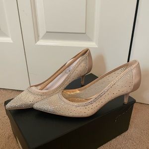 Badgley Mischka Embellished Pointed Heels